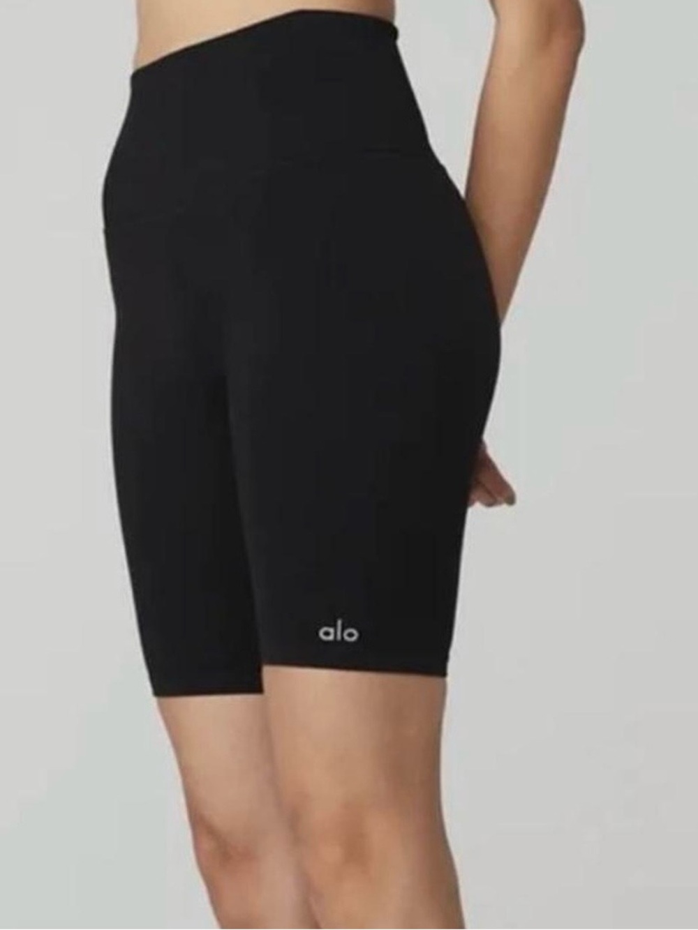 Alo Yoga Ribbed 7" High-Waist Biker Short